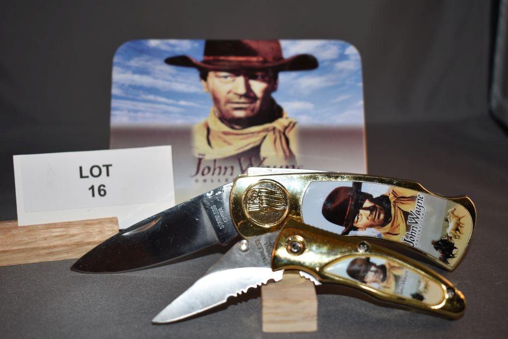 John Wayne Commemorative Knife Two Piece Set