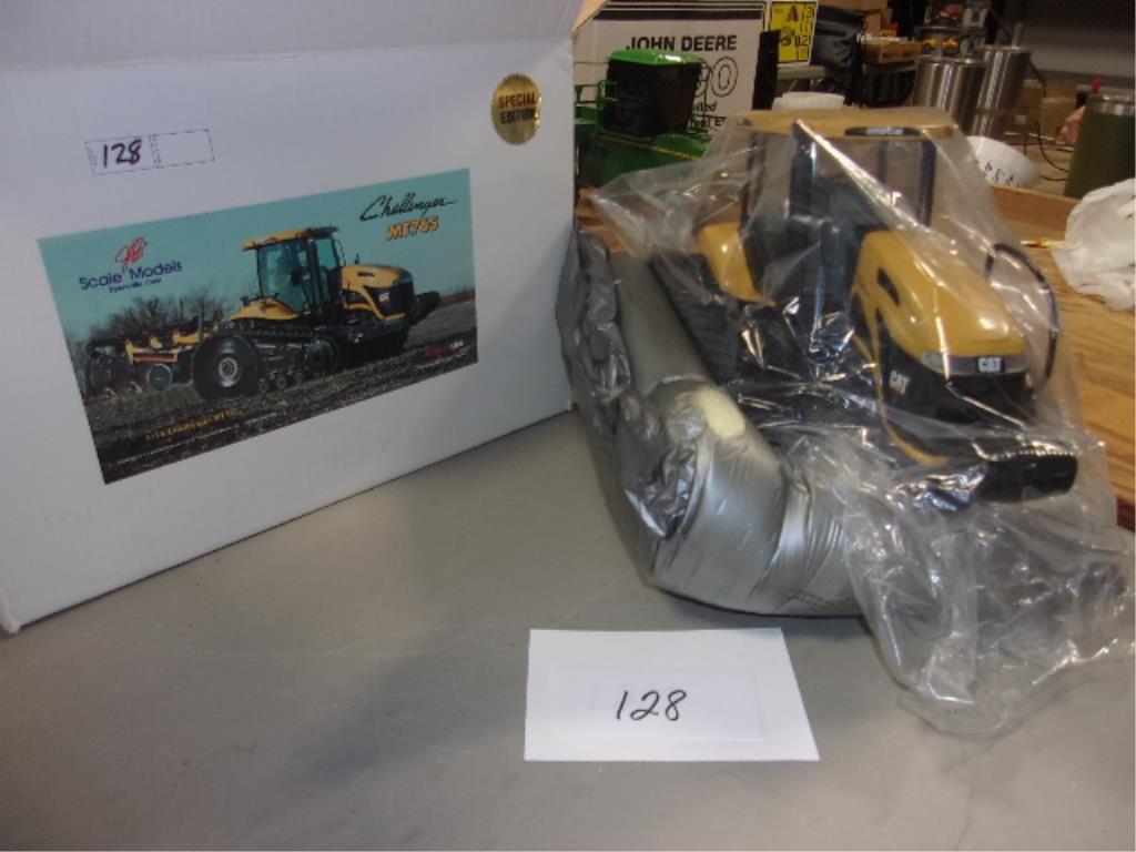 TOY TRACTOR SALE MODELS 1/16 CAT CHALLENGER MT765 SIGNED BY JOSEPH L ERTL