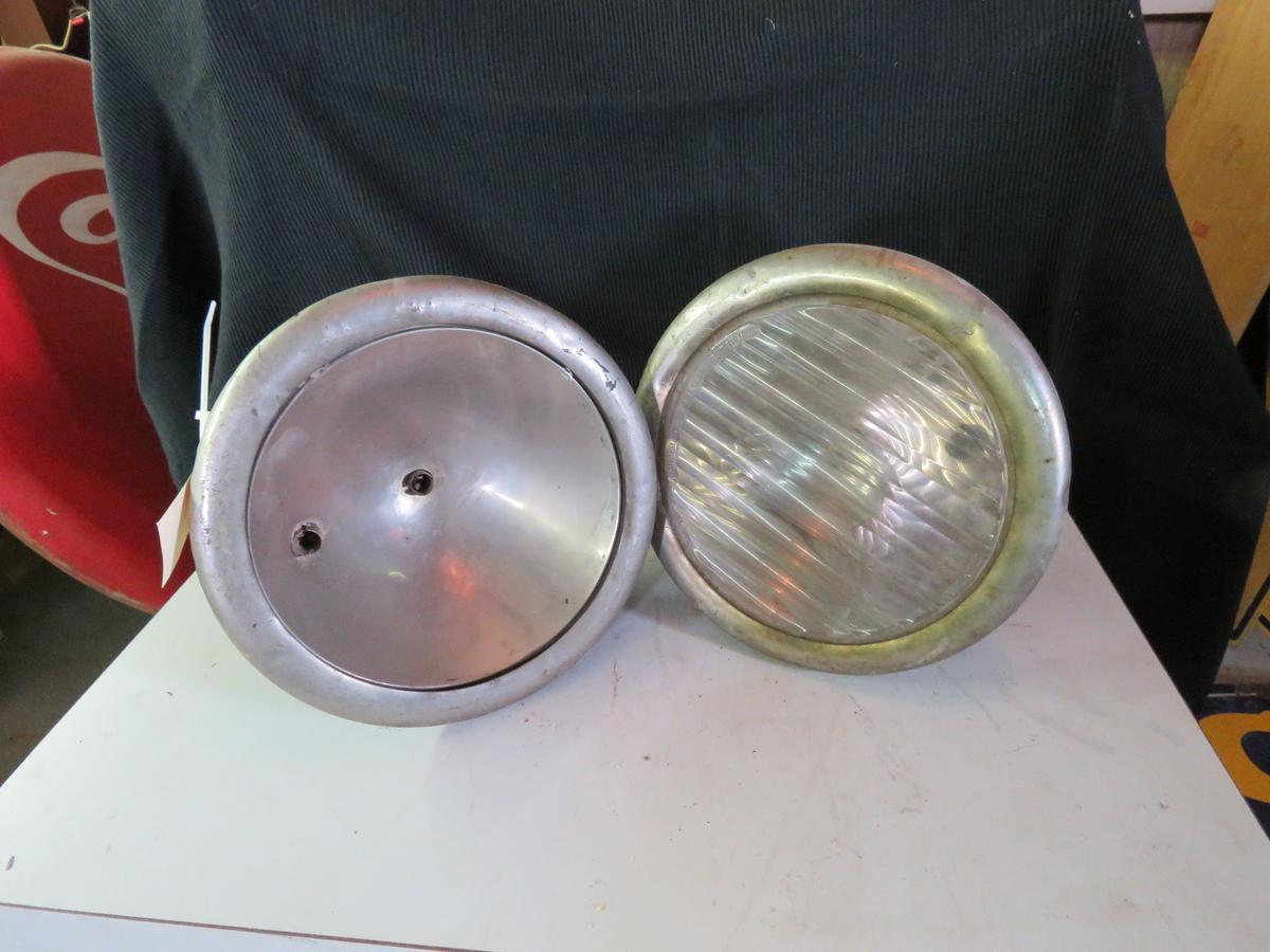 Pair of Vintage Headlights