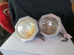 Pair of Vintage Headlights