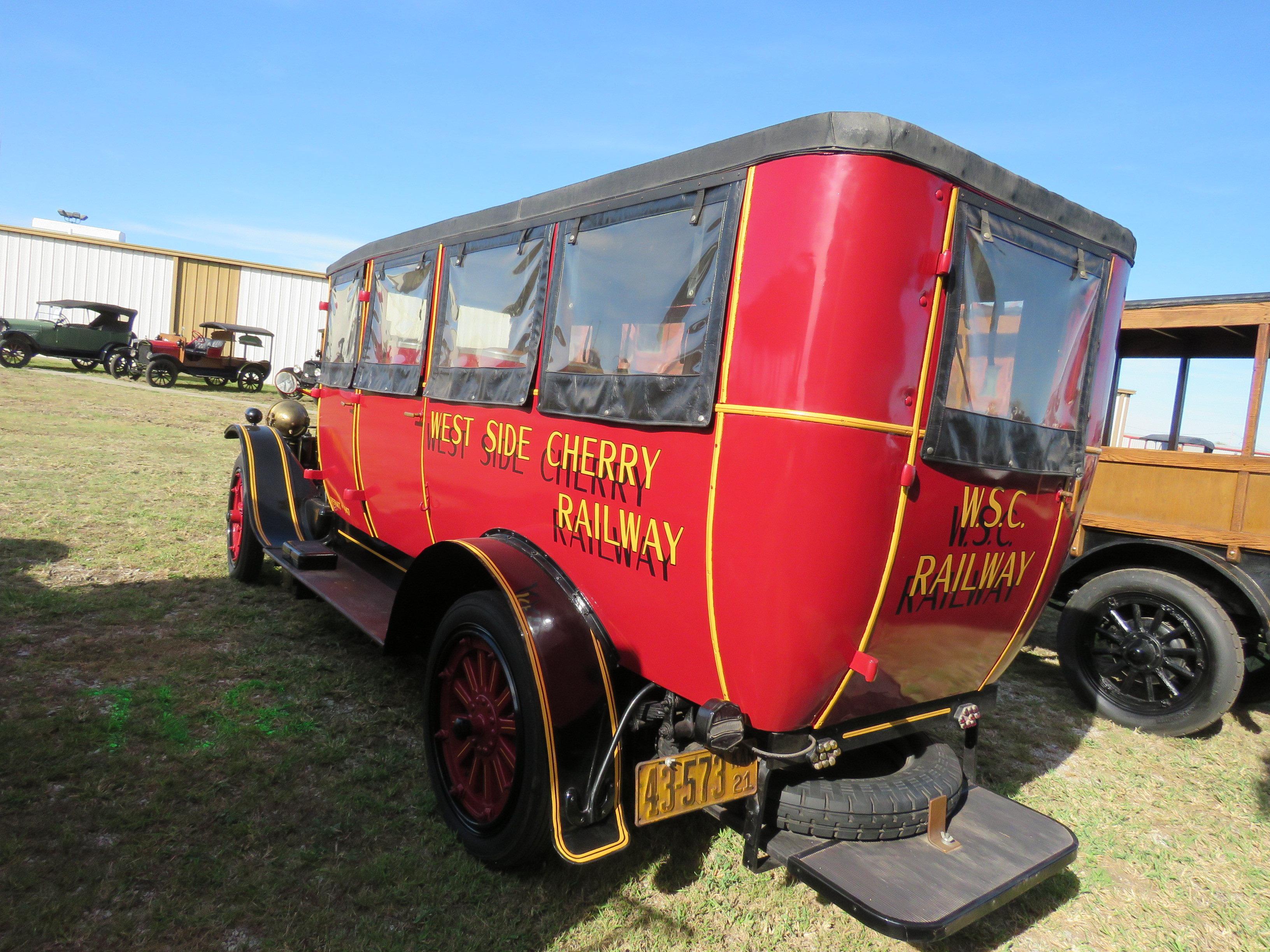 RARE 1921 White Tourist Bus