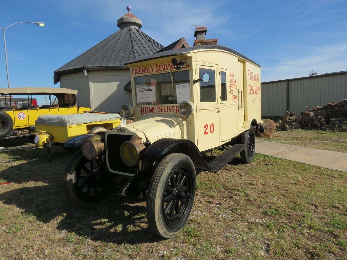 RARE 1920 White Panel Delivery Truck