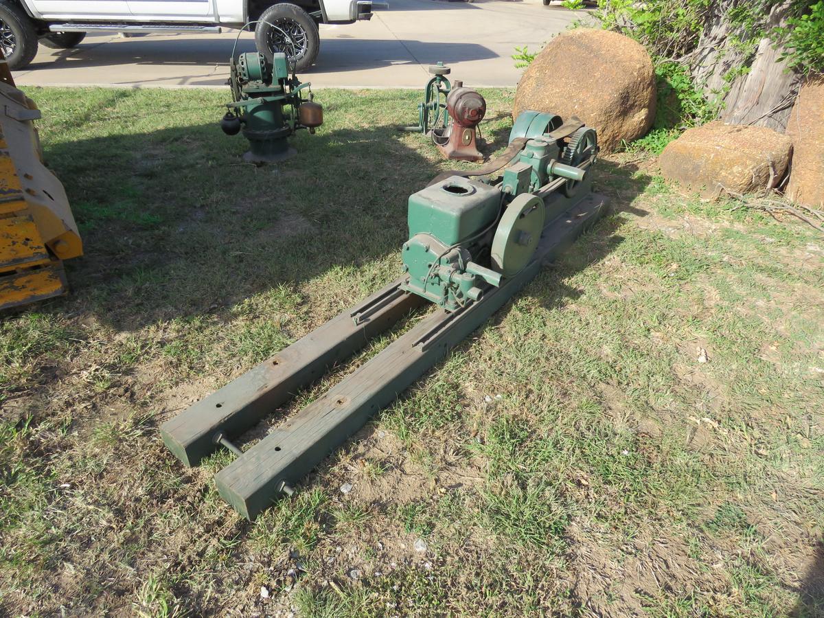 Gas Engine with Belt Pulley