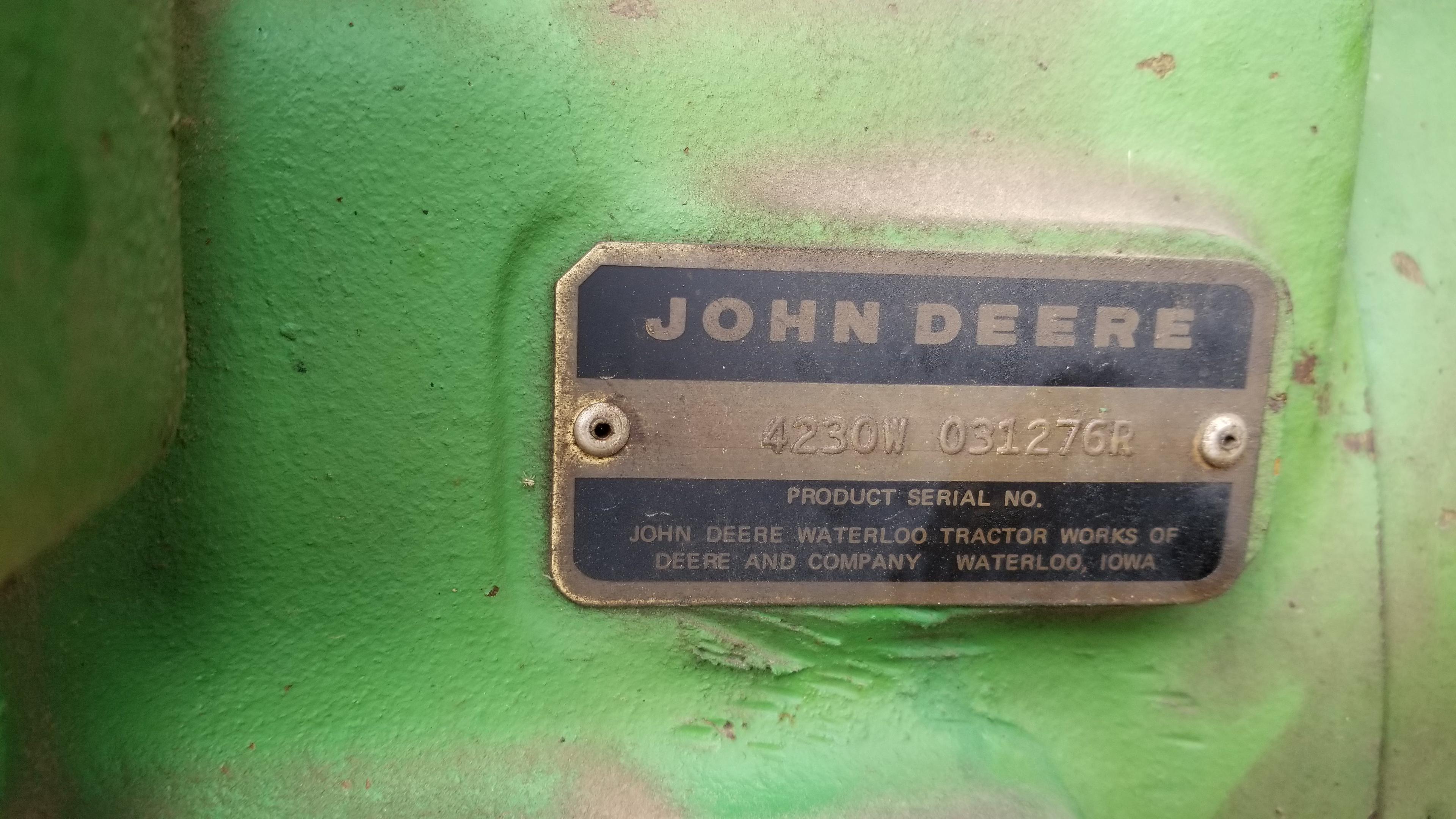 John Deere 4230 Tractor with Miller P-12 Loader