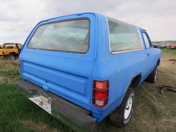 1982 Dodge A10 Ram Charger