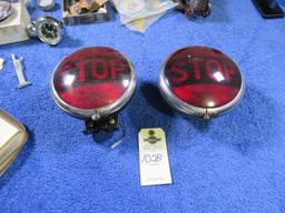 Pair of Vintage Stop Taillights