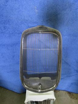 NOS 1932 Ford Grill Shell with Aftermarket Center Grill