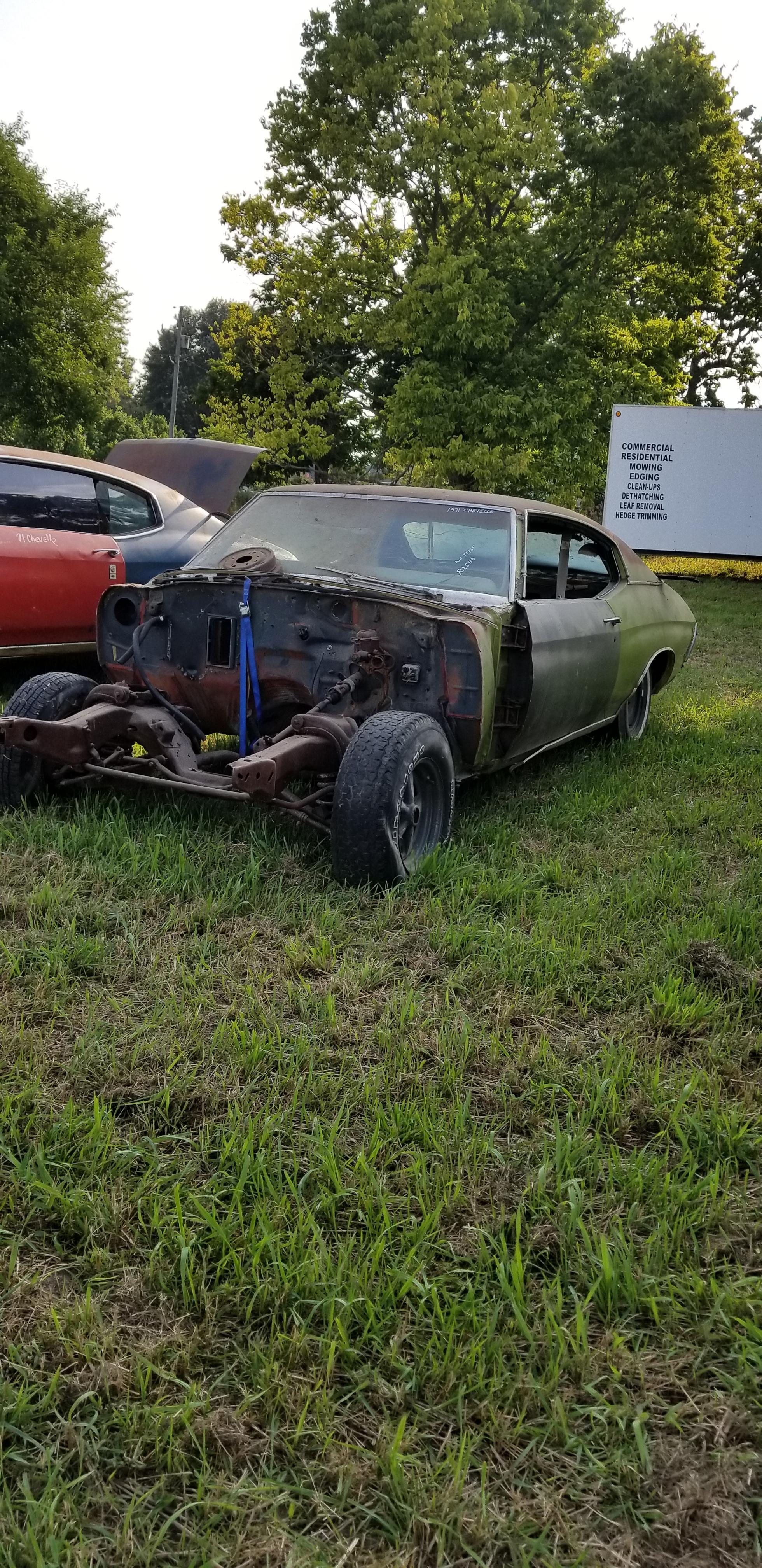 1971 Chevrolet Chevelle Rolling Body for Project