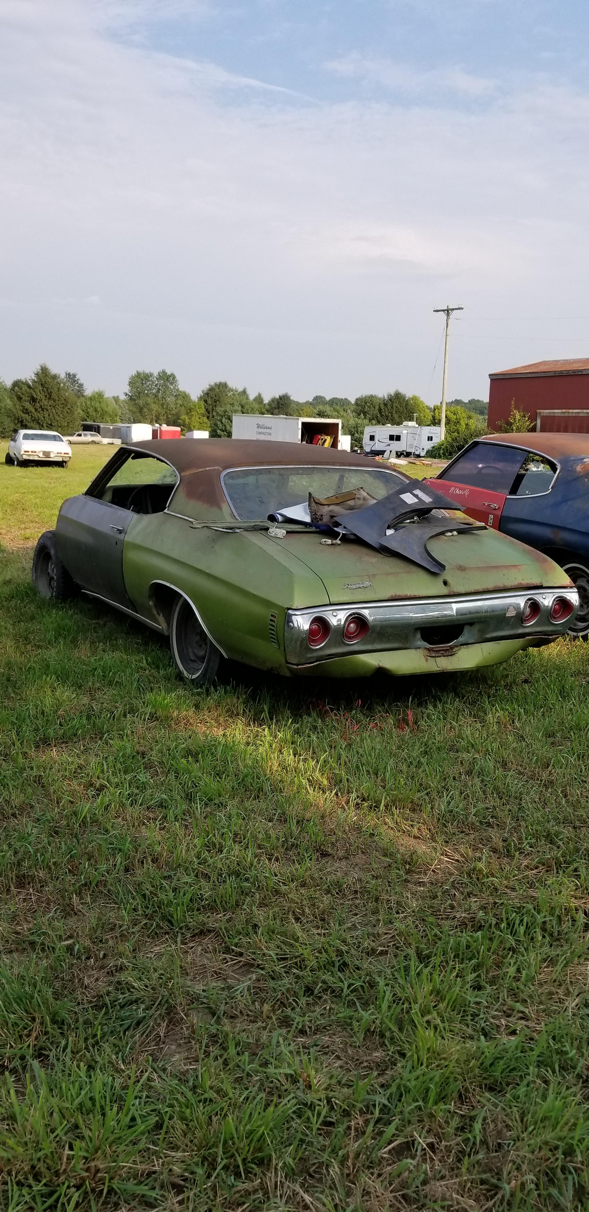 1971 Chevrolet Chevelle Rolling Body for Project