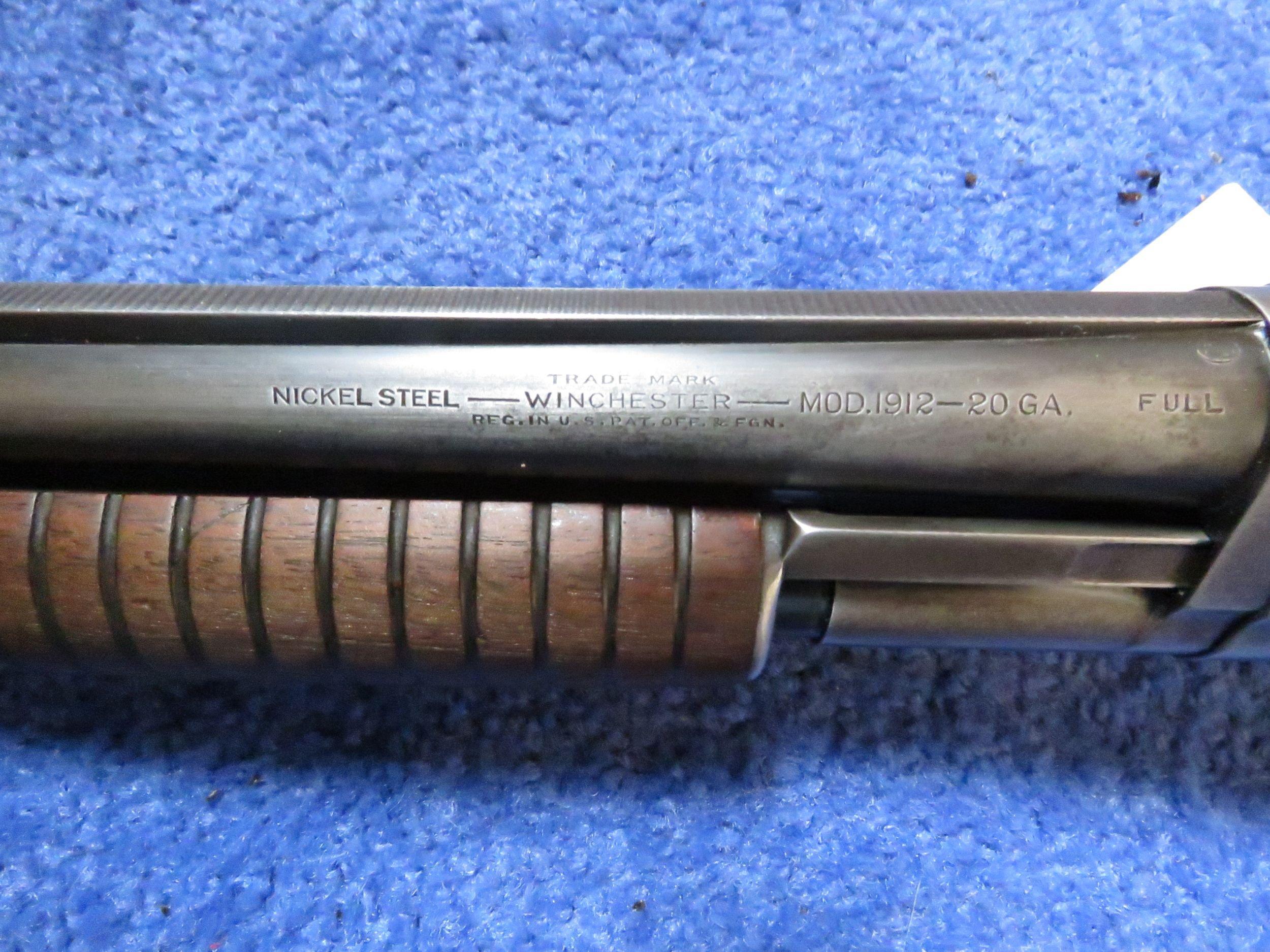 Winchester Model 1912  20 Gauge Shotgun