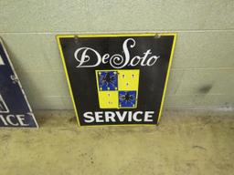 DeSoto Service Porcelain Sign