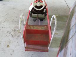 Vintage Murray Fire Chief pedal Car for Restore