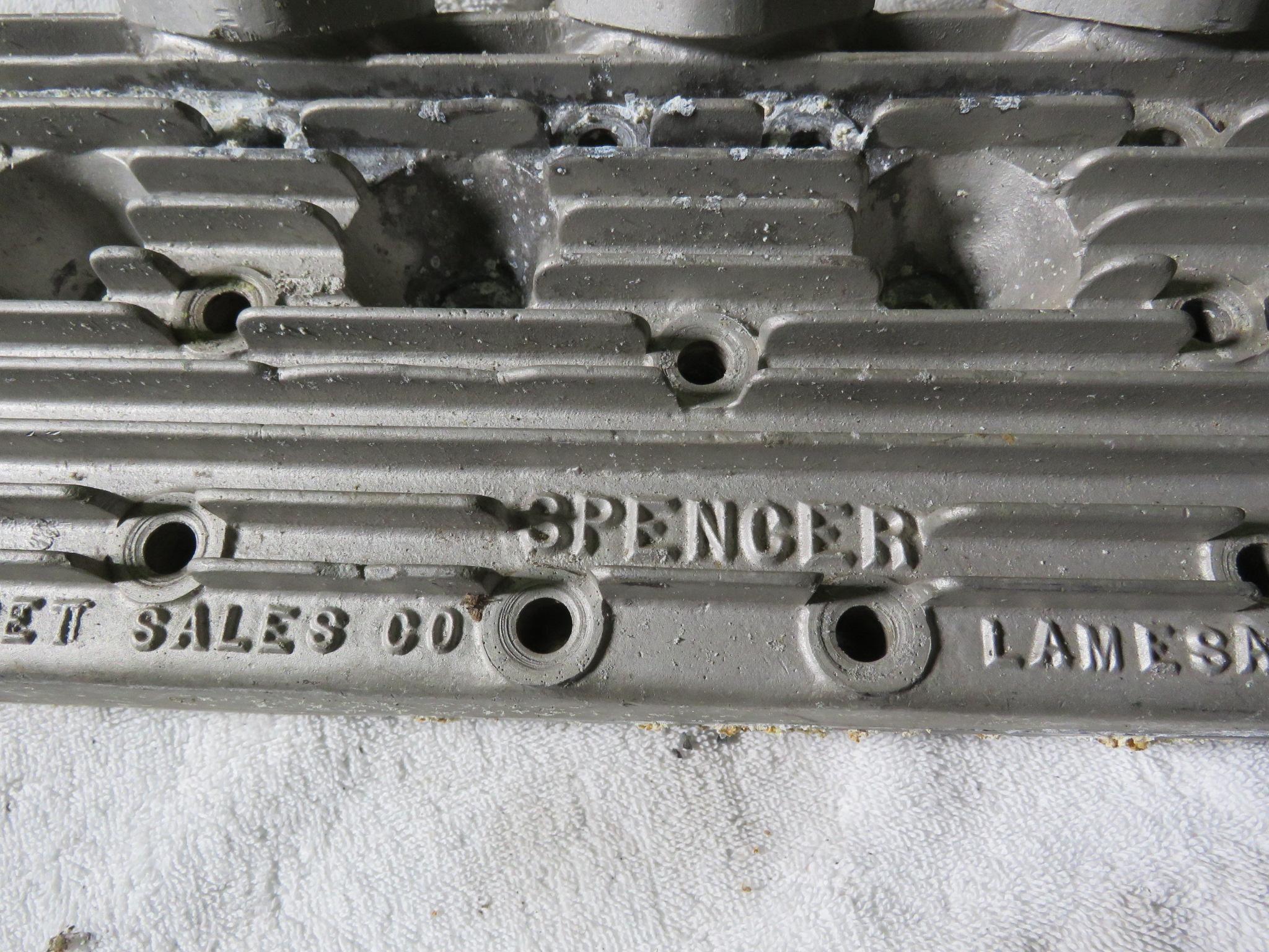 Pair of Spencer Aluminum Heads Flathead V8