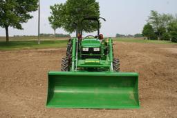 2017 John Deere 5055E Tractor with John Deere 240 Loader