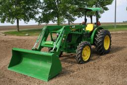 2017 John Deere 5055E Tractor with John Deere 240 Loader