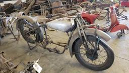 RARE 1920's  Indian V-Twin Motorcycle