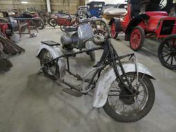 RARE 1930's Indian 4 cylinder Motorcycle