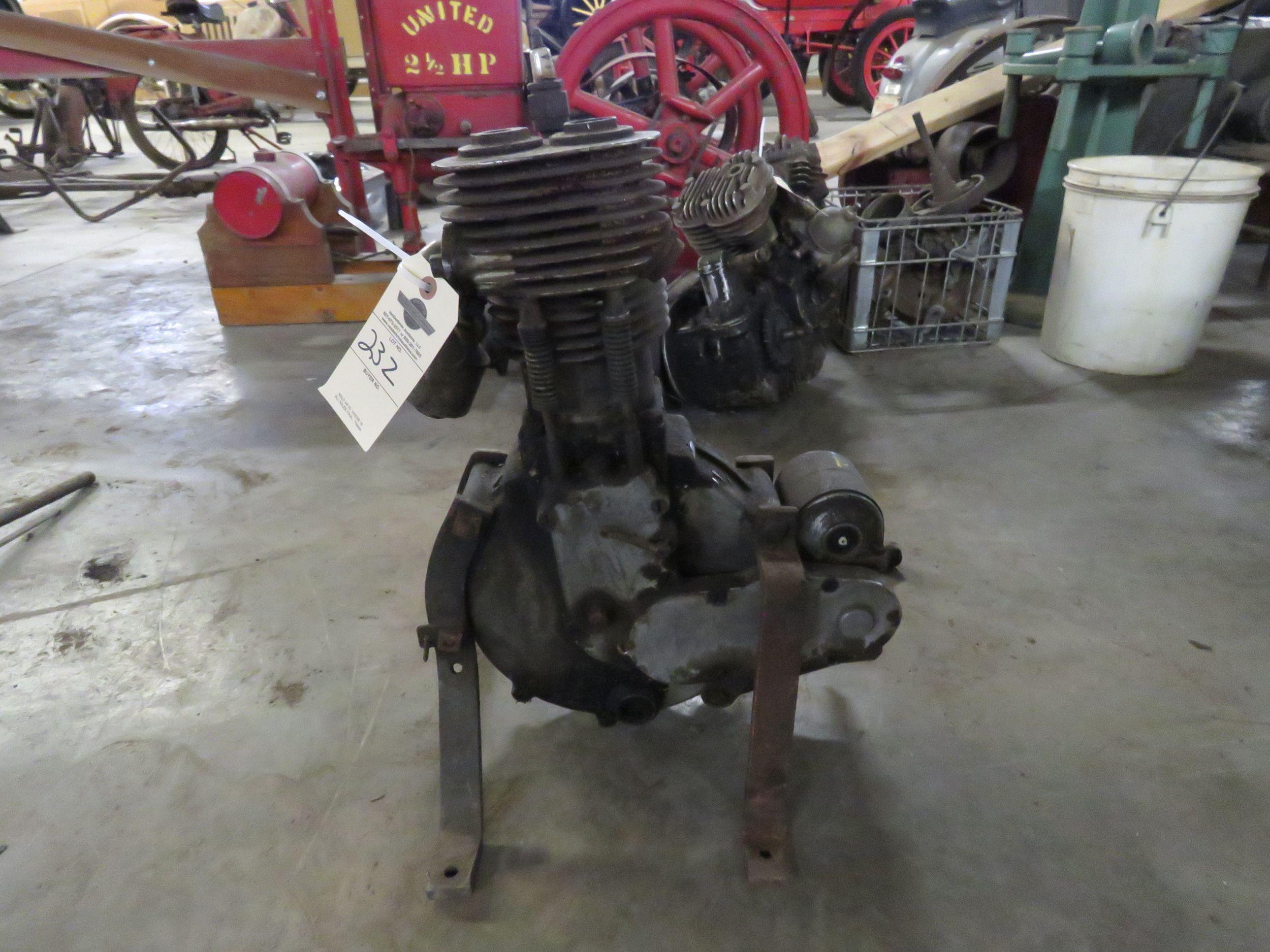 RARE Pierce Motorcycle Upright Single Cylinder Motor