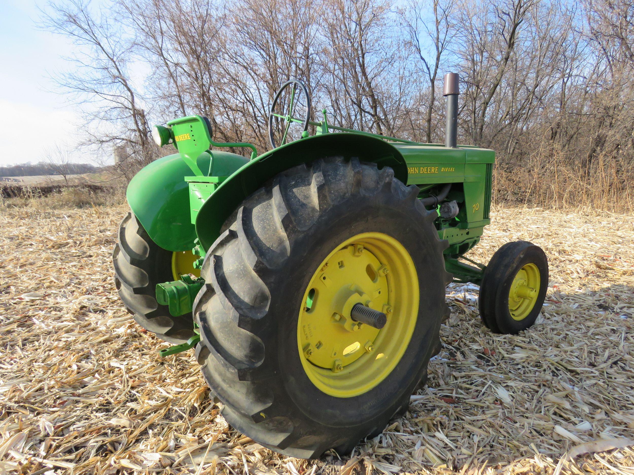 1955 John Deere 70 Diesel  Tractor