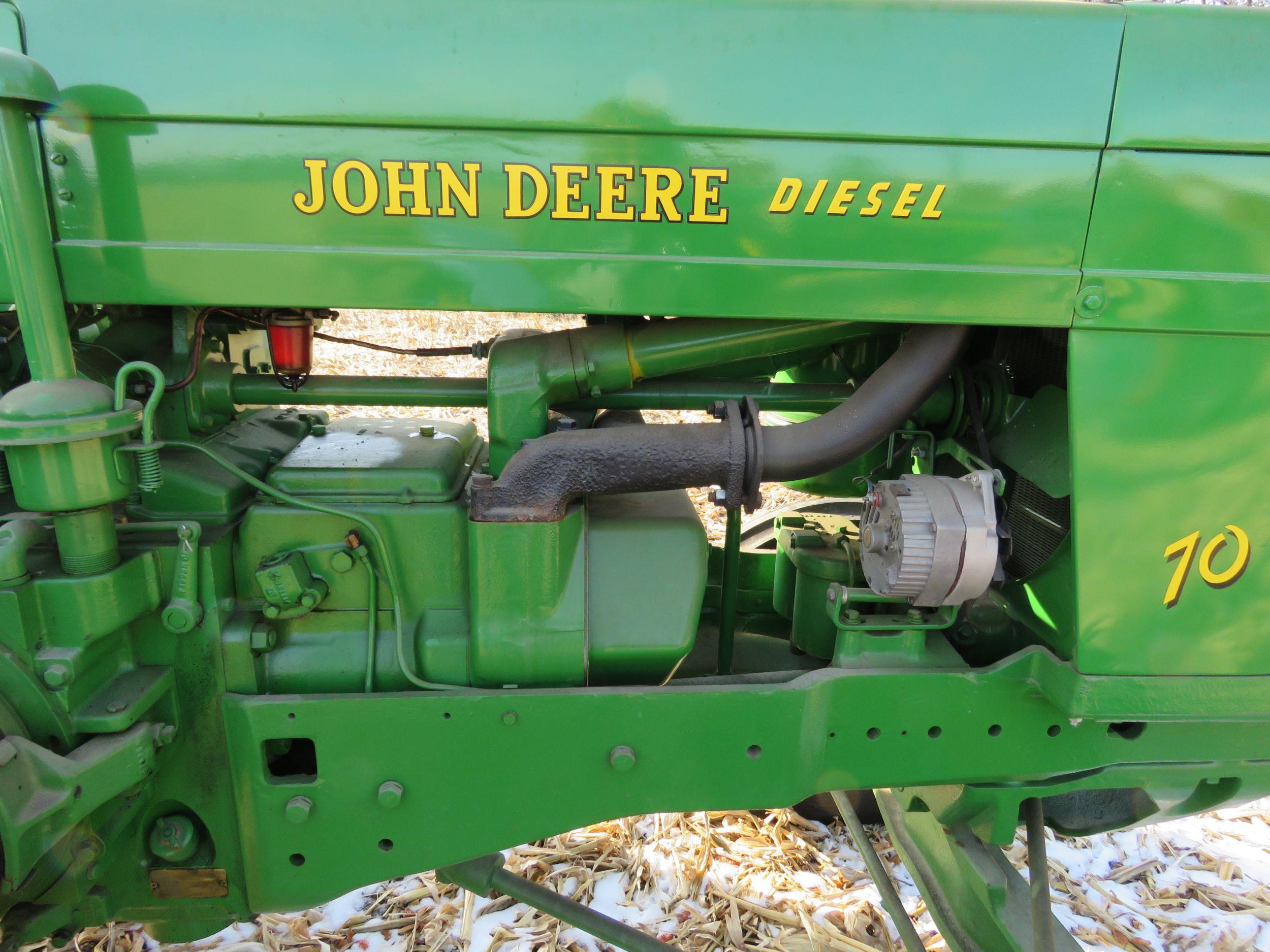 1955 John Deere 70 Diesel  Tractor