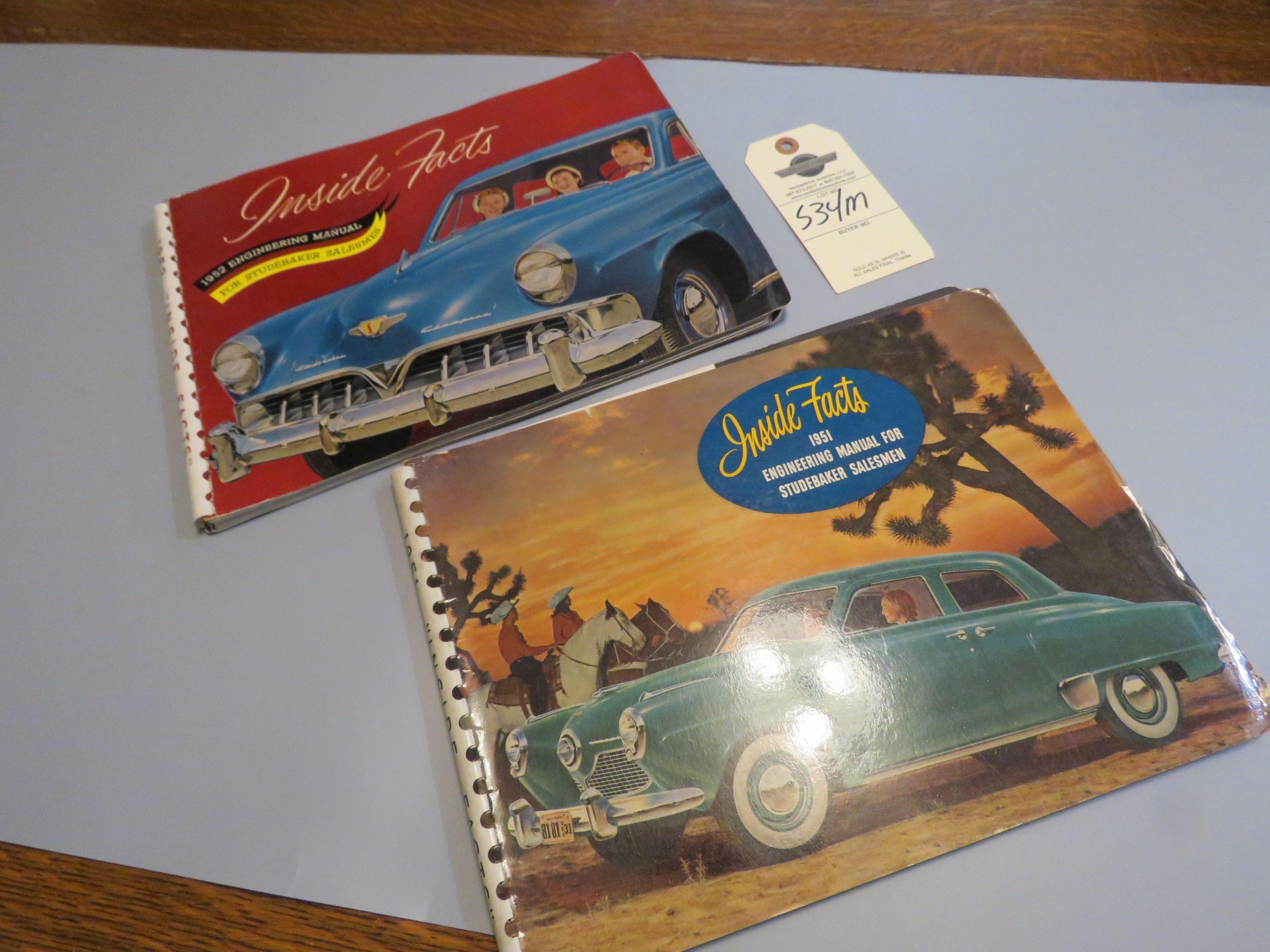 1951/2 STUDEBAKER DEALER BOOK