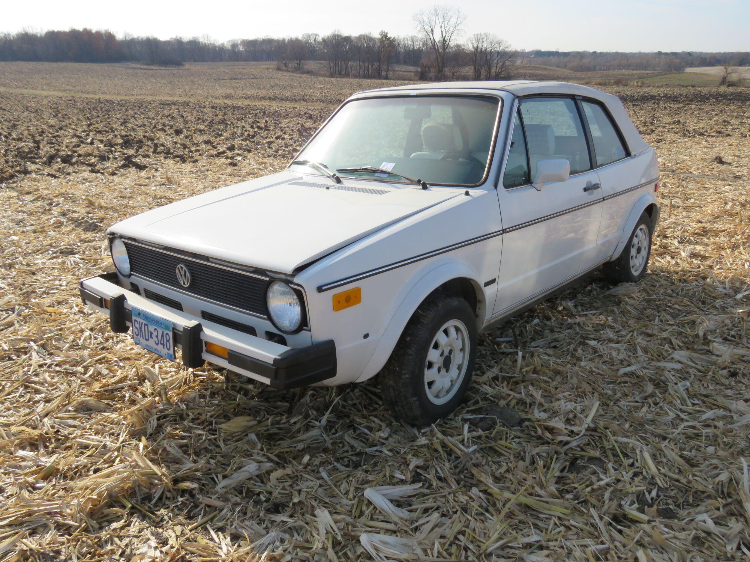 1985 VW Rabbit Karmann Convertible