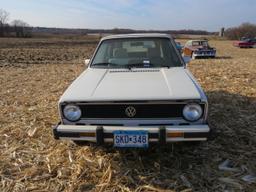 1985 VW Rabbit Karmann Convertible