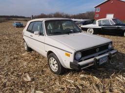 1985 VW Rabbit Karmann Convertible