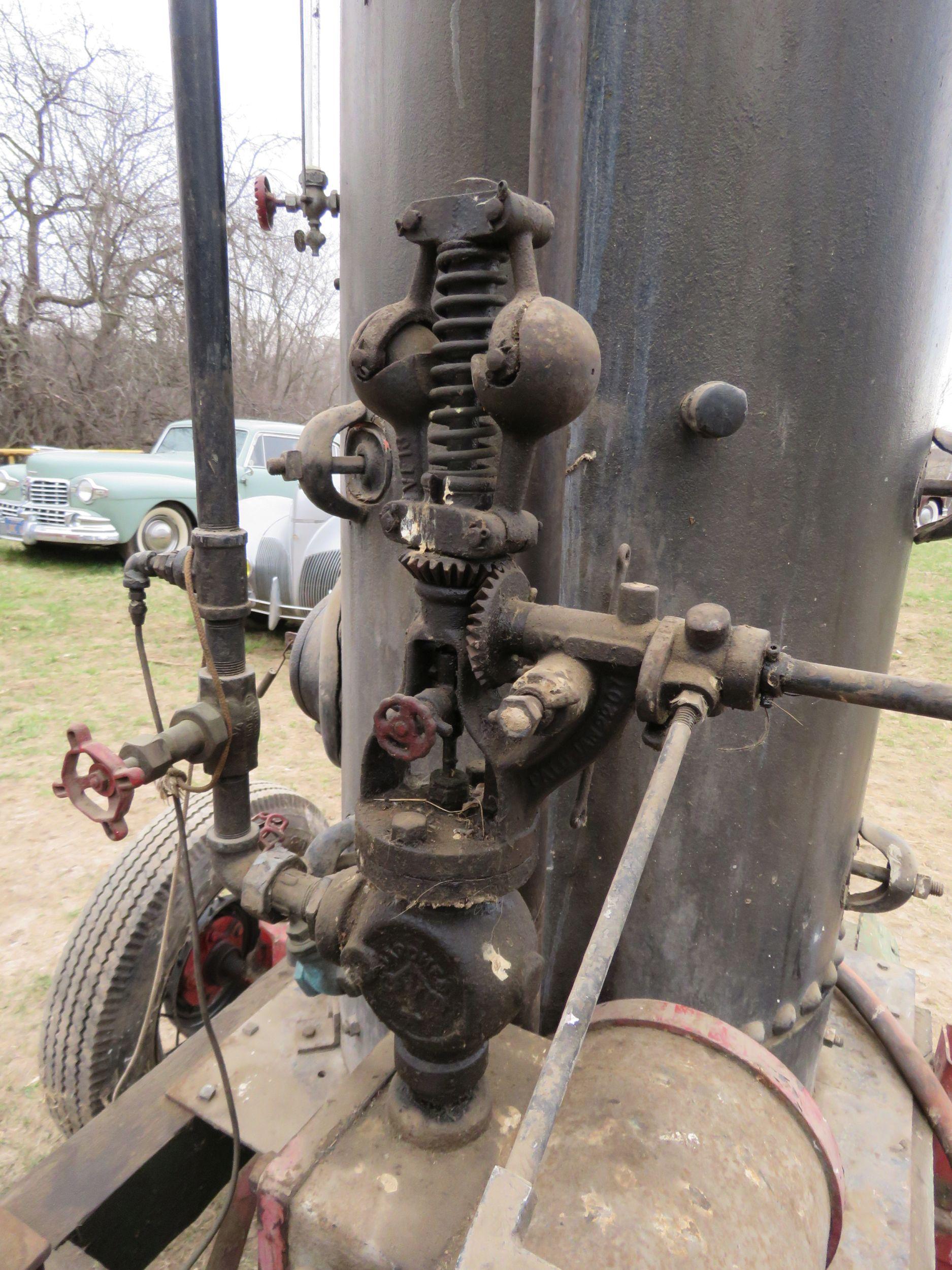 Upright Steam Engine with buzz saw