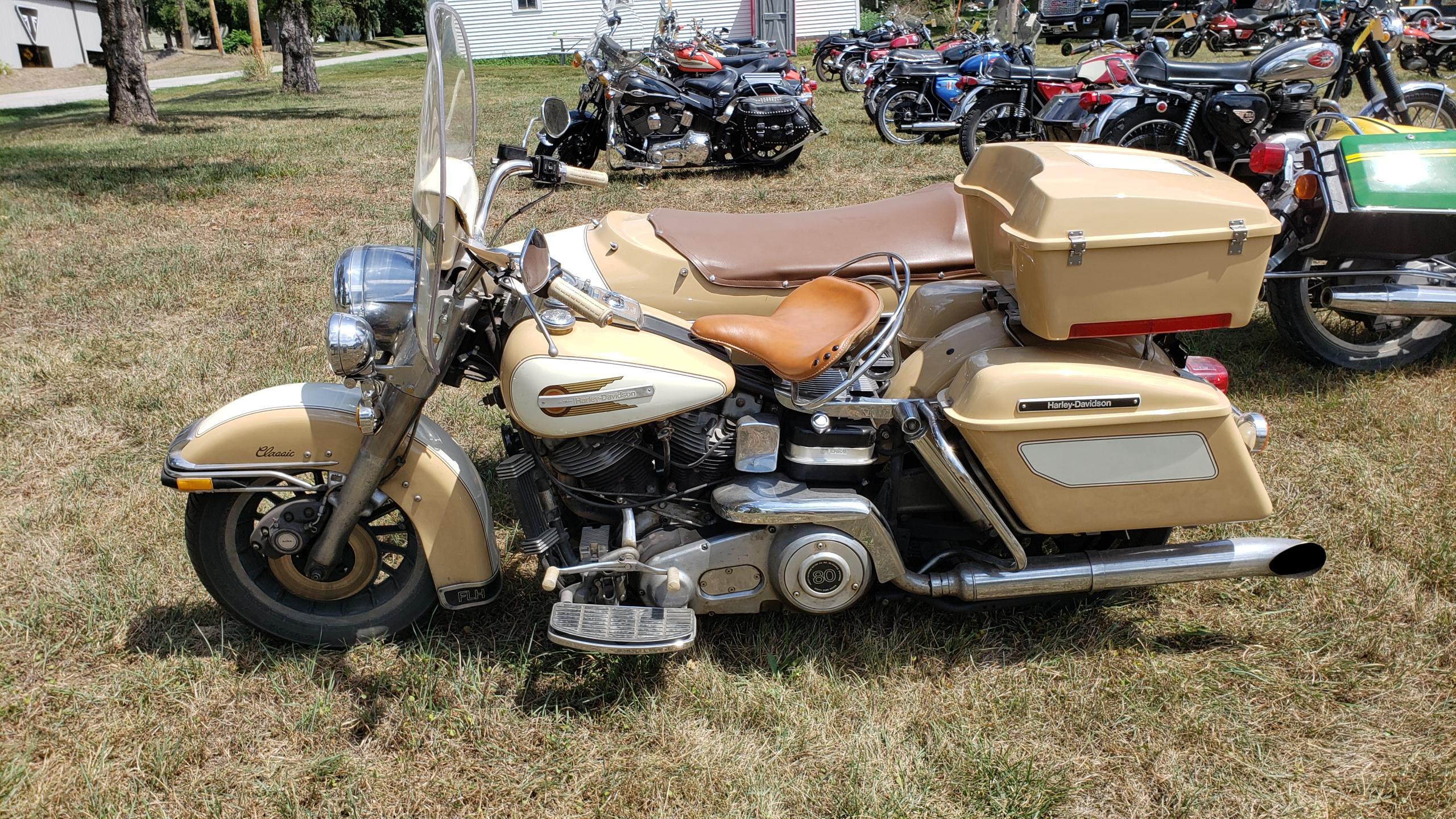 1979 Harley Davidson Electra Glide Classic Motorcycle with Side Car