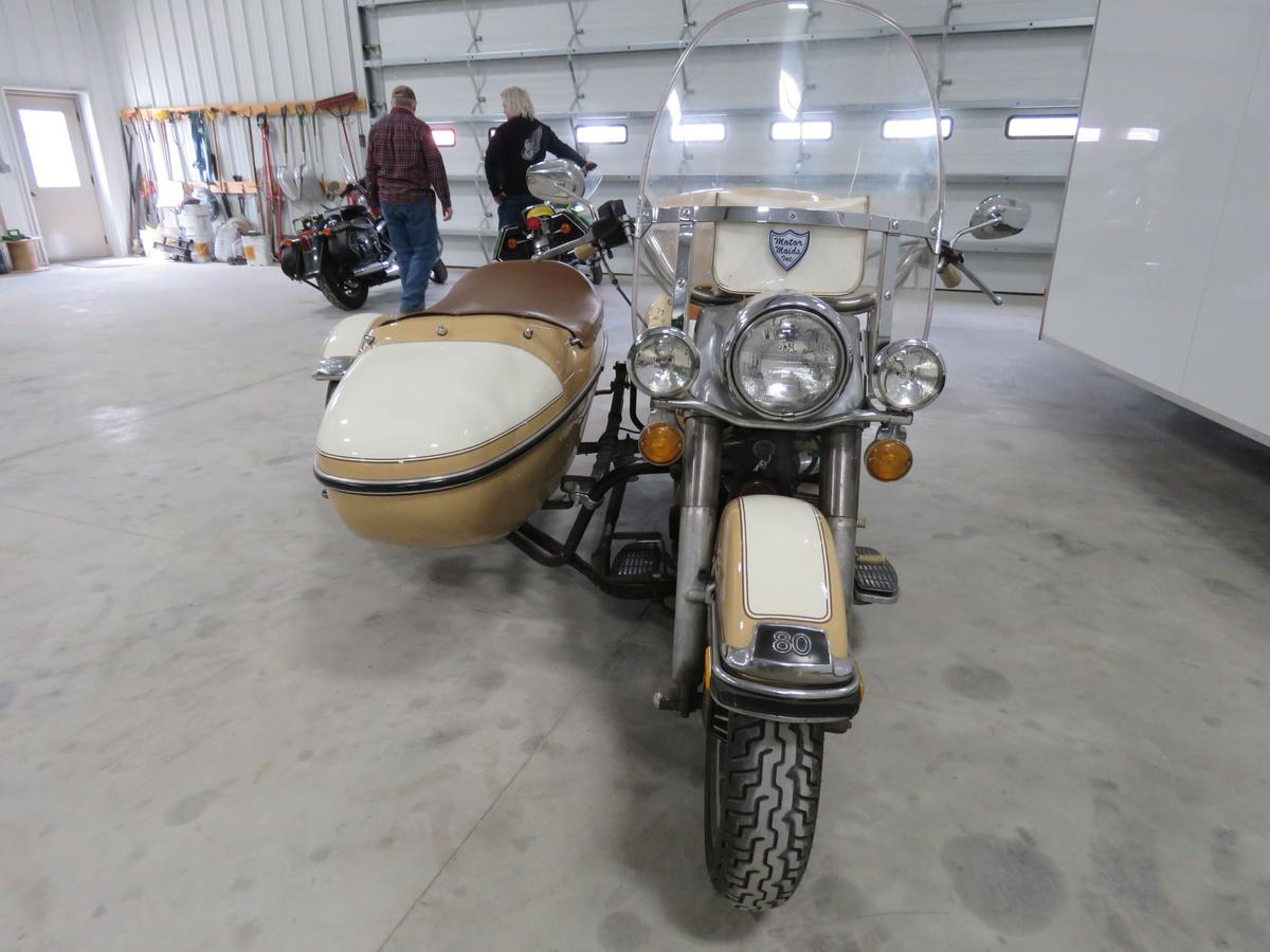 1979 Harley Davidson Electra Glide Classic Motorcycle with Side Car