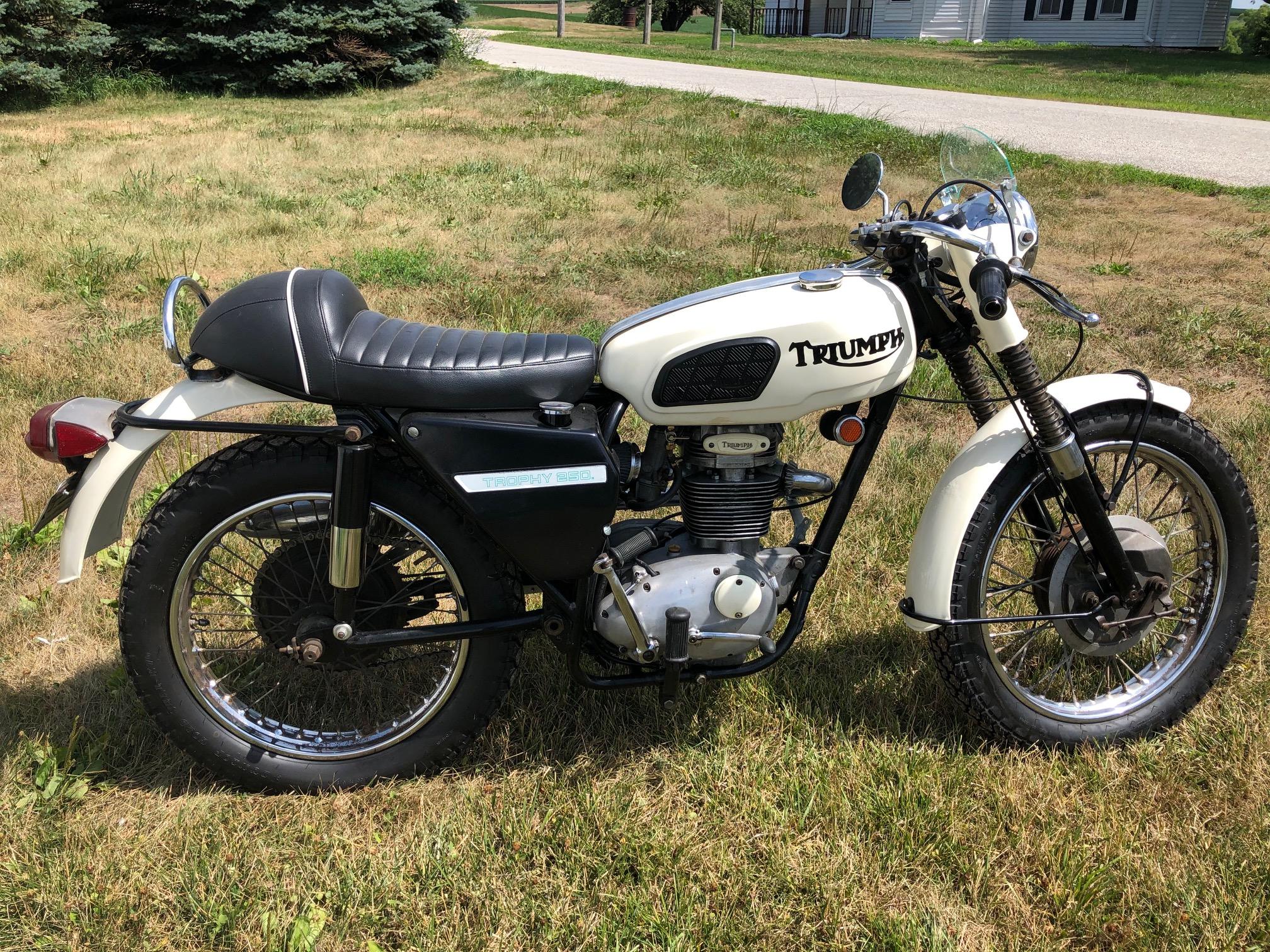 1969 Triumph TR25W Trophy 250 motorcycle