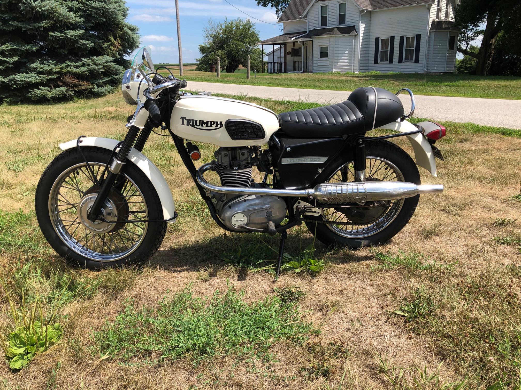 1969 Triumph TR25W Trophy 250 motorcycle