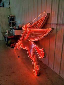 RARE PORCELAIN 1952 NEON LEFT FACING PEGASUS