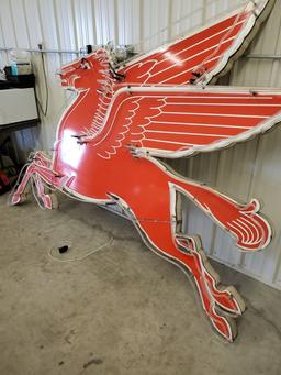 RARE PORCELAIN 1952 NEON LEFT FACING PEGASUS