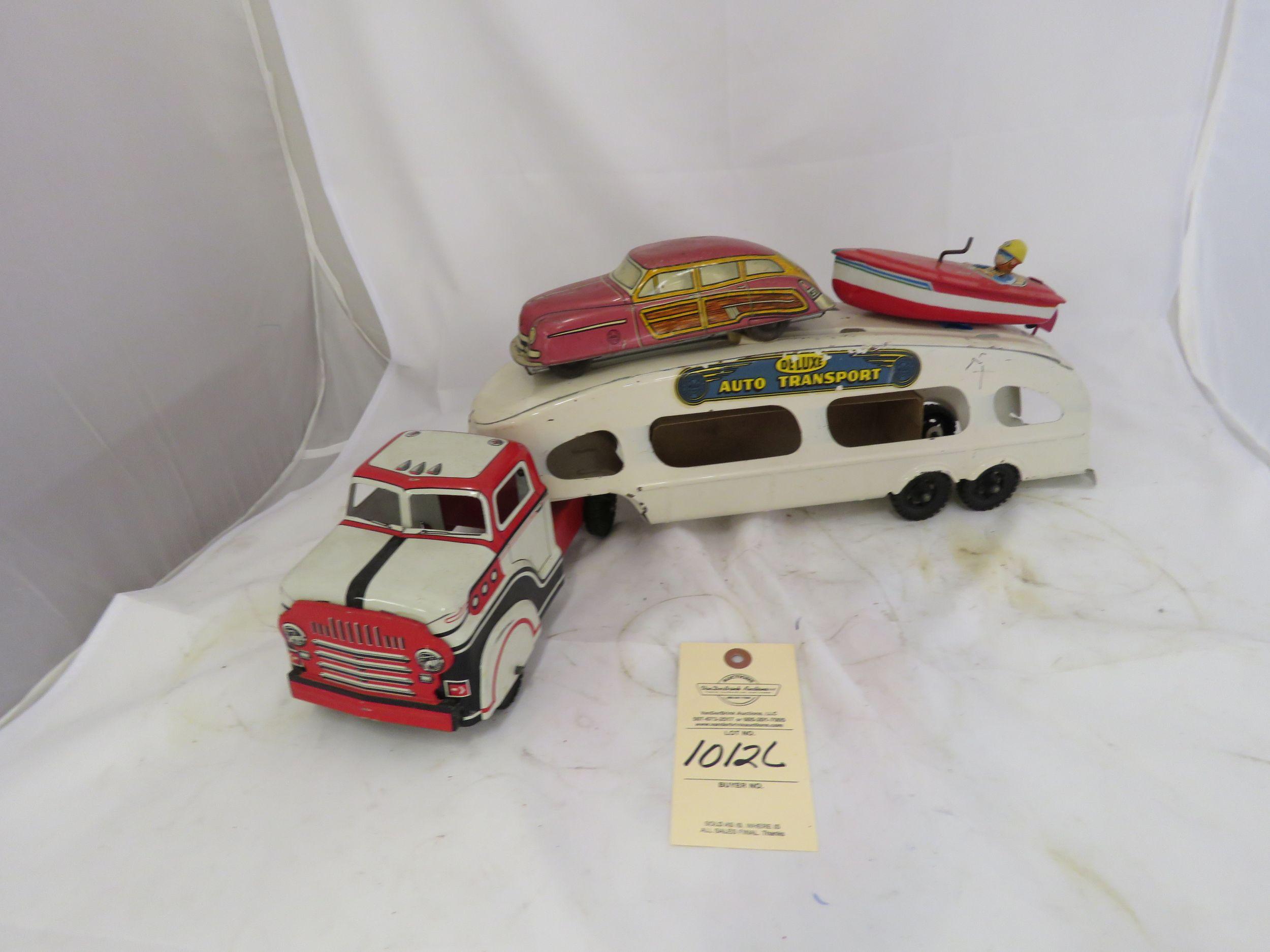 Vintage Toy Transport with Cars