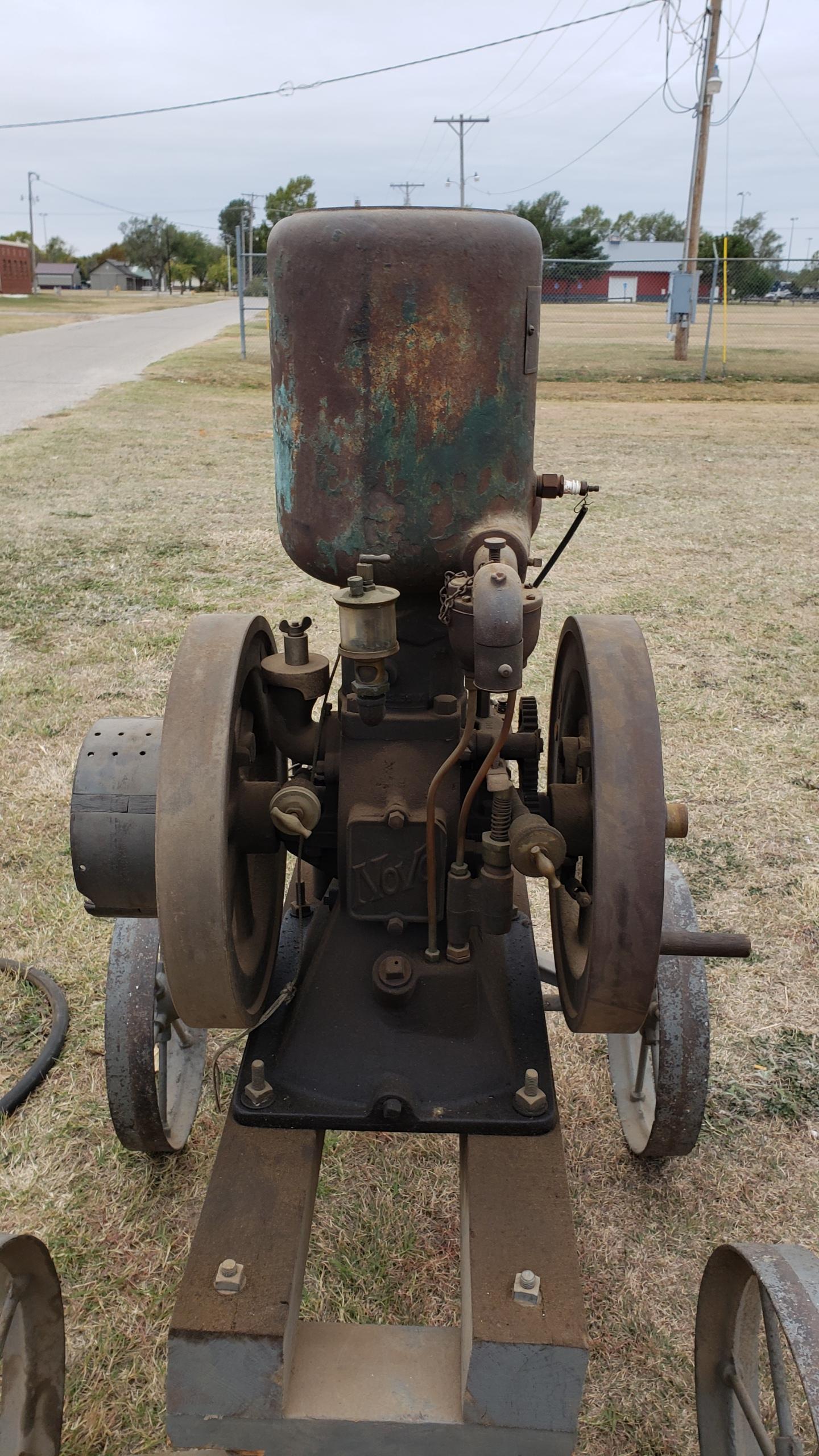 NOVO Upright Stationary Steam Engine on Cart