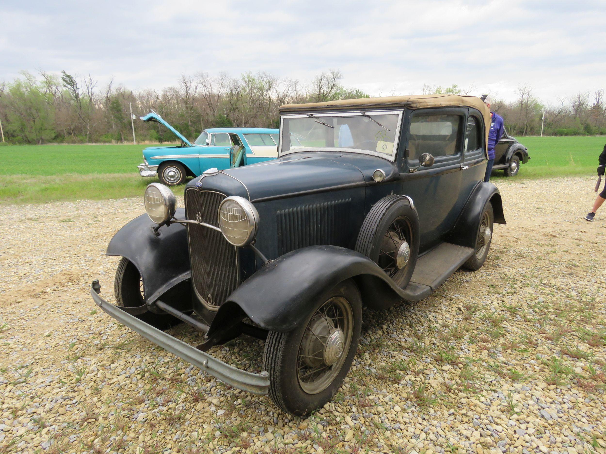 RARE 1932 FORD B400 2DR CONVERTIBLE V8 SEDAN