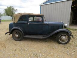 RARE 1932 FORD B400 2DR CONVERTIBLE V8 SEDAN