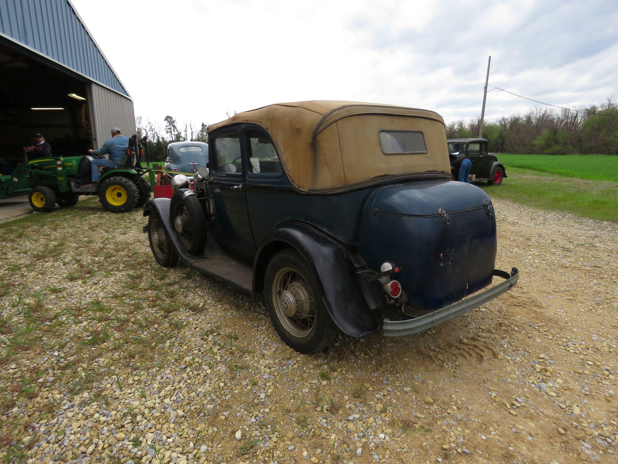 RARE 1932 FORD B400 2DR CONVERTIBLE V8 SEDAN