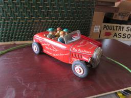 Tin Marx Line Battery Operated Toy Hotrod