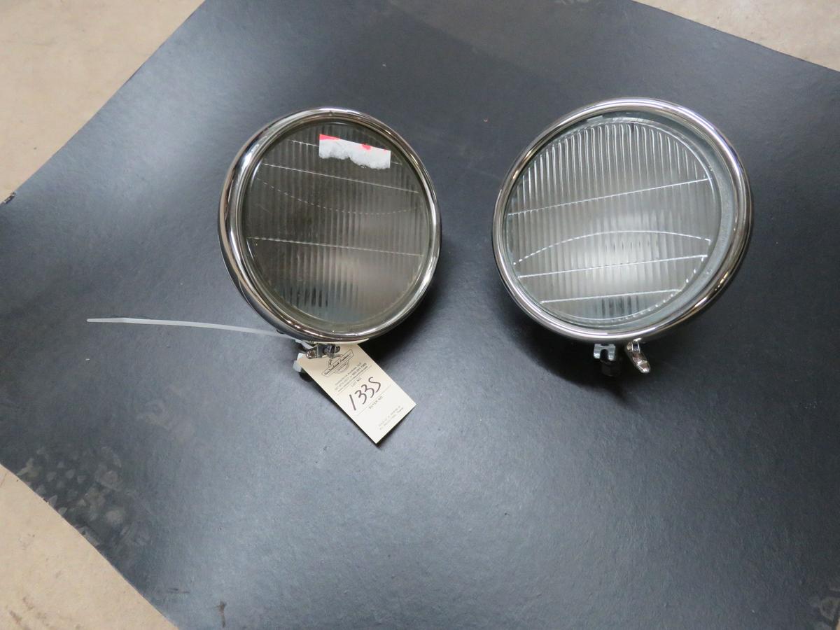 Pair of Stainless Headlights