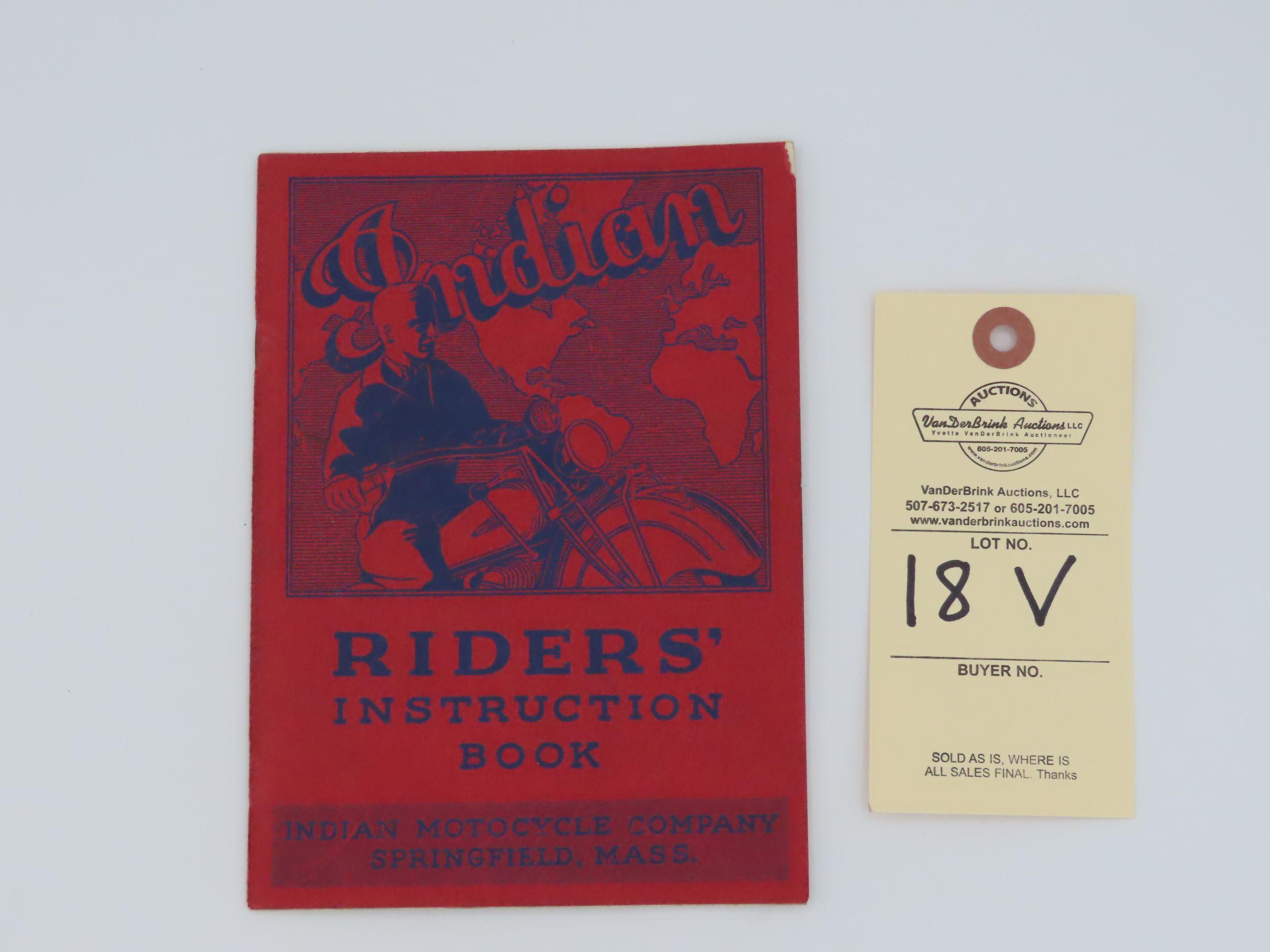 Indian Riders' Instruction Book