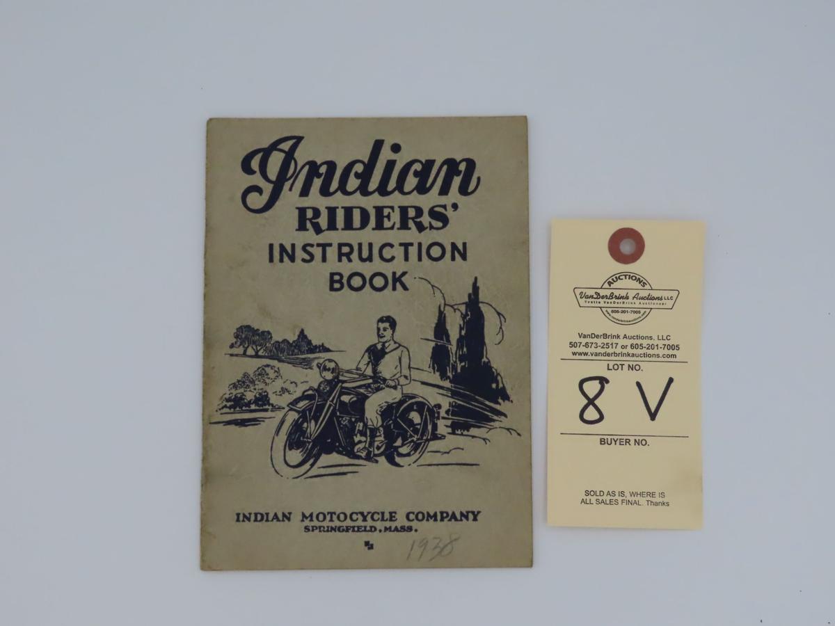 1938 Indian Riders' Instruction Book