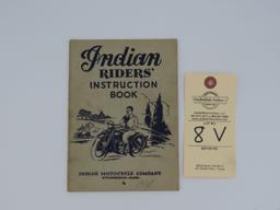 1938 Indian Riders' Instruction Book
