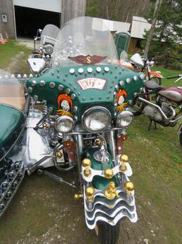 1976 FLH Harley Davidson Custom Motorcycle "The Joker"