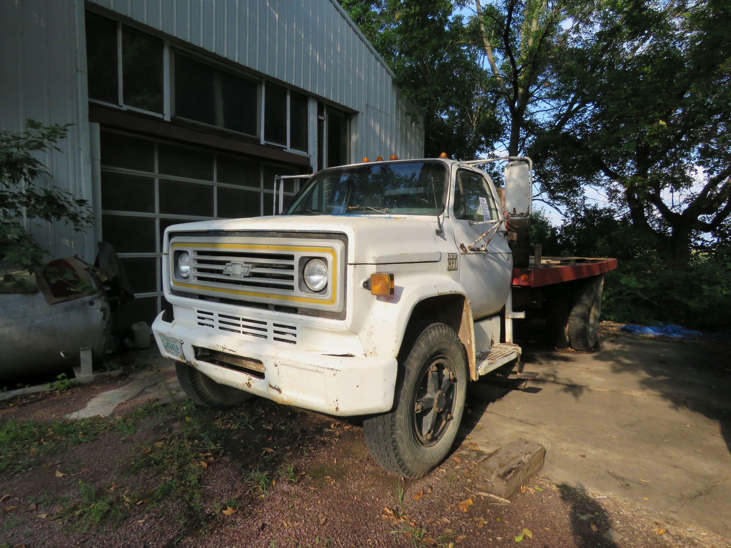 1976 Chevrolet C60 Truck with flathead and hoist