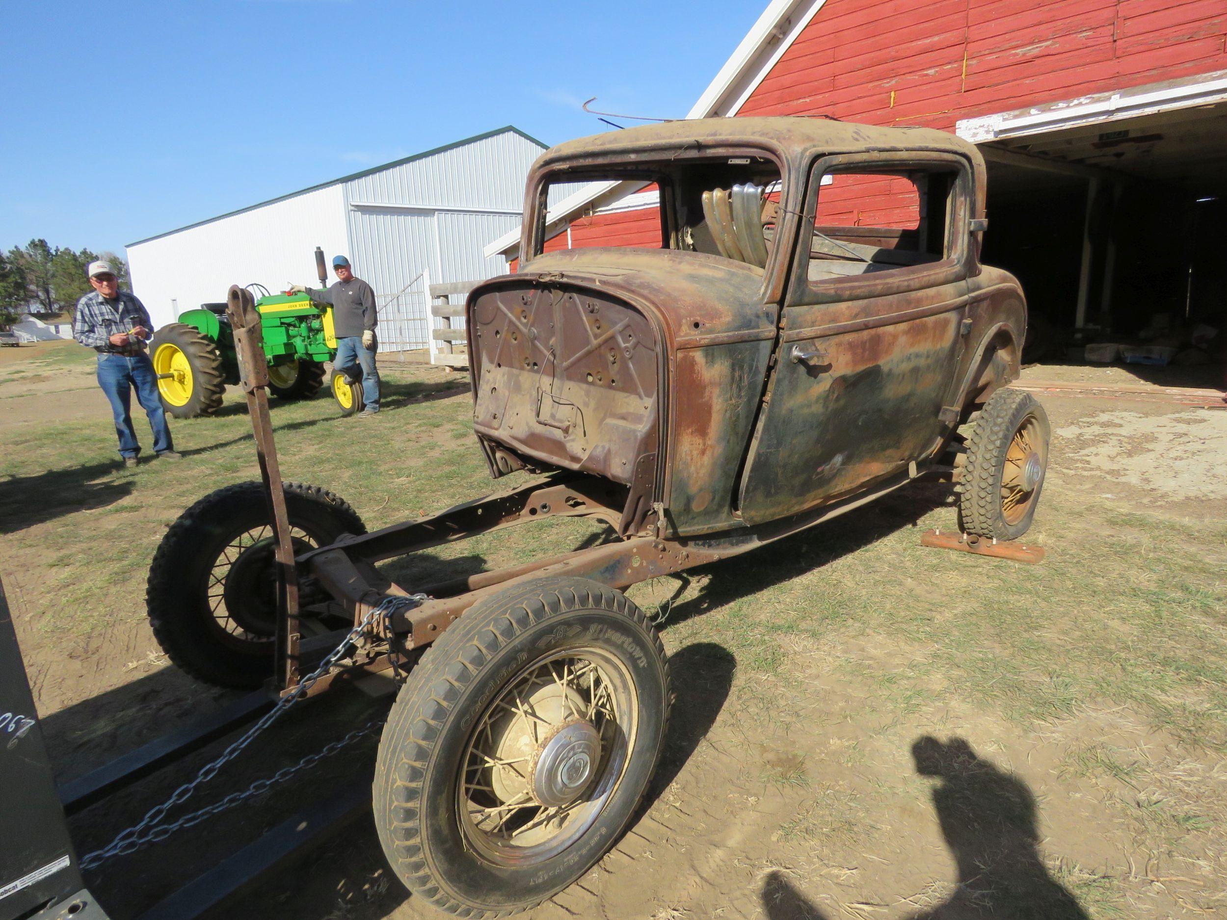 Barn Find 1932 Ford 3 Window Coupe Project