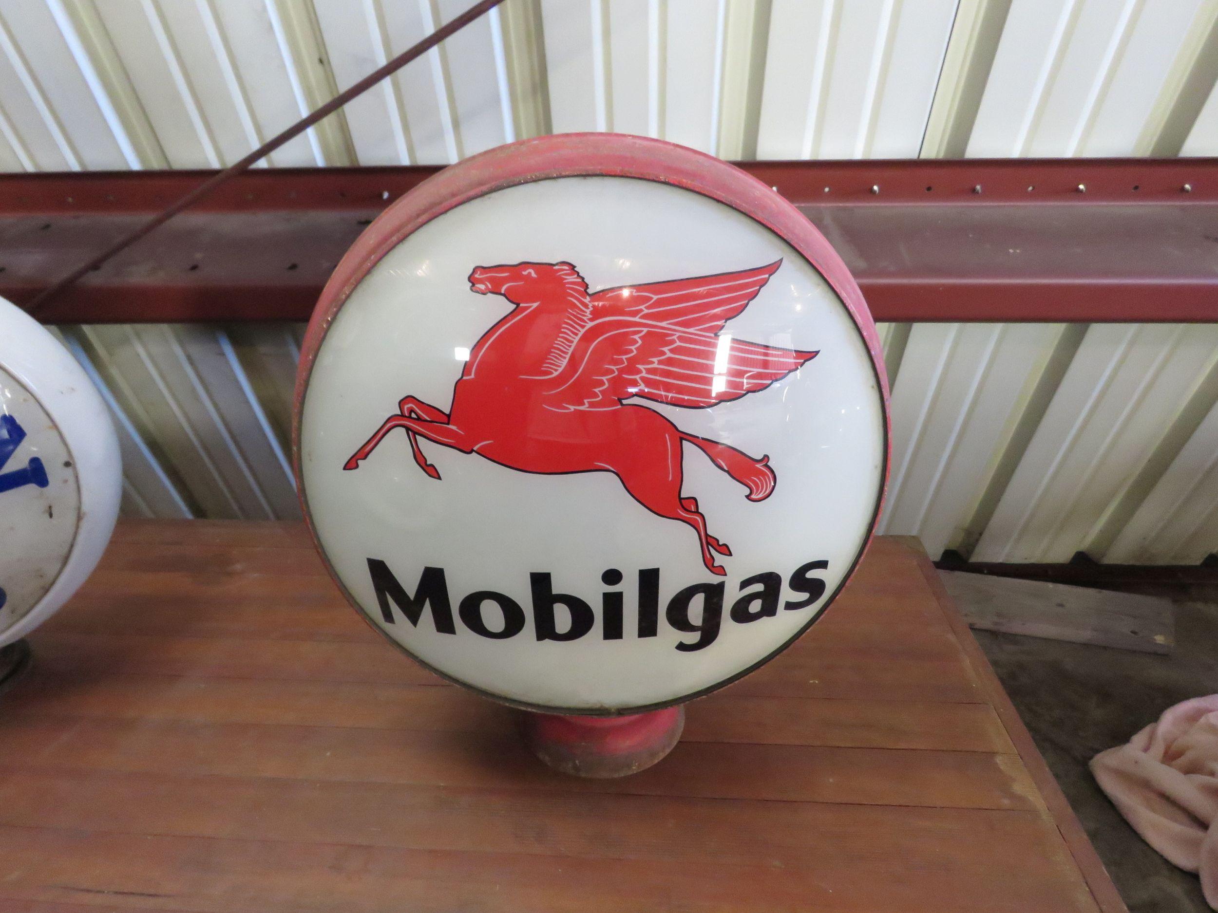 Mobil Gas pump Globe