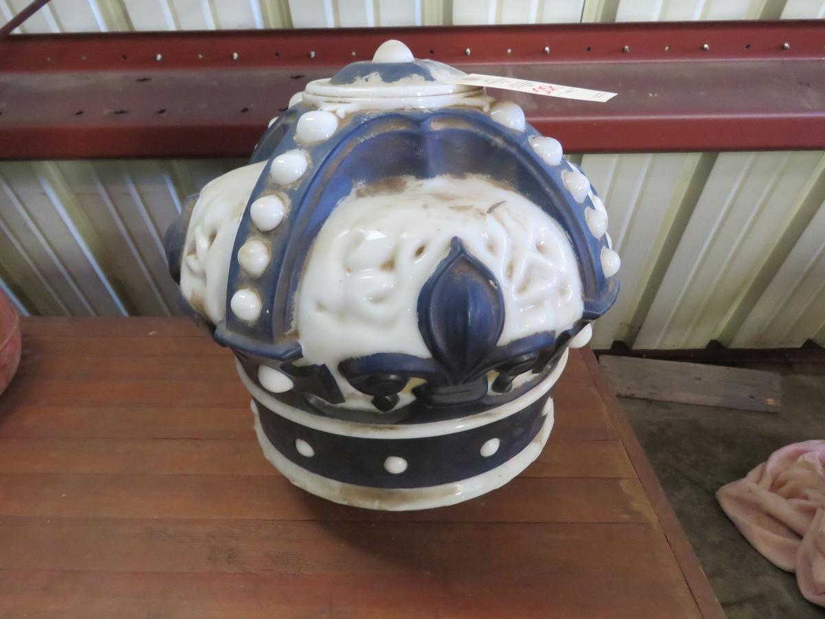 Red Crown Gas Pump Globe